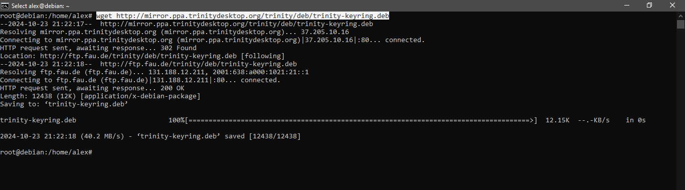 Adding the custom GPG signing key